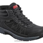 גברים מגפיים Orthofeet צייד עמיד למים 444FP152 שָׁחוֹר