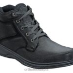 גברים מגפיים Orthofeet קו גבוה 444FP153 שָׁחוֹר