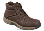 גברים מגפיים Orthofeet קו גבוה 444FP154 חום כהה