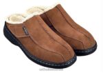 גברים נעלי בית Orthofeet אשוויל 444FP179 חום - Image 4
