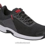 גברים נעלי ספורט Orthofeet מתיחה של מי קצה 444FP132 שָׁחוֹר