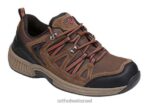 גברים נעלי ספורט Orthofeet סורנטו 444FP147 חום