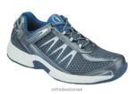 גברים נעלי ספורט Orthofeet ספרינט ללא תיקו 444FP136 אפור