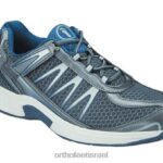 גברים נעלי ספורט Orthofeet ספרינט ללא תיקו 444FP136 אפור