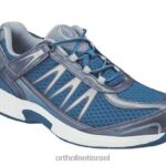 גברים נעלי ספורט Orthofeet ספרינט ללא תיקו 444FP137 כְּחוֹל