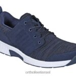 גברים נעלי ספורט Orthofeet סריג מתיחה טקומה 444FP138 כְּחוֹל
