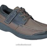 גברים נעלי קז'ואל Orthofeet באטון רוז' ללא עניבה 444FP167 חום