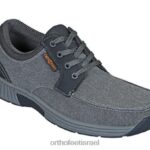 גברים נעלי קז'ואל Orthofeet קנבס פורטו 444FP169 אפור