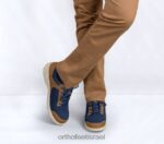 גברים נעלי קז'ואל Orthofeet תבור 444FP164 כְּחוֹל - Image 2