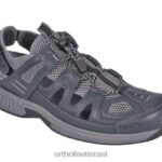 גברים סנדלים Orthofeet רצועת עקב אלפיני 444FP123 אפור