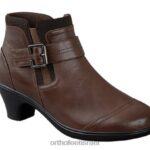 נשים מגפיים Orthofeet אמה 444FP88 חום