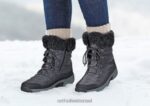 נשים מגפיים Orthofeet האלפים עמיד למים 444FP84 שָׁחוֹר - Image 2