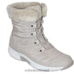 נשים מגפיים Orthofeet האלפים עמיד למים 444FP85 בז'