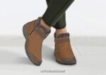 נשים מגפיים Orthofeet סיינה 444FP86 חום - Image 2
