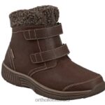 נשים מגפיים Orthofeet פלורנס עמיד למים 444FP80 חום
