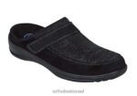 נשים נעלי בית Orthofeet סריג למתוח לואיז 444FP117 שָׁחוֹר