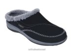 נשים נעלי בית Orthofeet שארלוט 444FP114 שָׁחוֹר