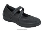 נשים נעלי מרי ג'יין Orthofeet צלינה 444FP113 שָׁחוֹר