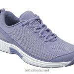 נשים נעלי ספורט Orthofeet סריג קורל מתיחה 444FP45 אֲזוֹבִיוֹן