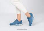 נשים נעלי ספורט Orthofeet סריג קורל מתיחה 444FP46 כְּחוֹל - Image 2