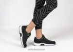 נשים נעלי ספורט Orthofeet סריג קורל מתיחה 444FP49 שָׁחוֹר - Image 2
