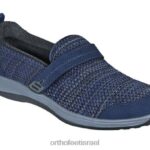 נשים נעלי קז'ואל Orthofeet מתיחה קווינסי 444FP105 כְּחוֹל