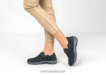 נשים נעלי קז'ואל Orthofeet סולרנו 444FP97 שָׁחוֹר - Image 2