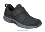 נשים נעלי קז'ואל Orthofeet סריג אלבה למתוח 444FP92 שָׁחוֹר