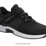 נשים נעלי קז'ואל Orthofeet סריג ג'ואל מתיחה 444FP90 שָׁחוֹר