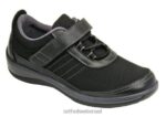 נשים נעלי קז'ואל Orthofeet סריג מתיחה רוח 444FP95 שָׁחוֹר