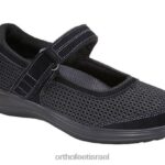 נשים נעלי קז'ואל Orthofeet צ'טנוגה 444FP110 שָׁחוֹר