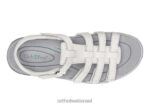 נשים סנדלים Orthofeet אמלפי 444FP8 לבן נחש - Image 3