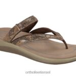 נשים סנדלים Orthofeet גאיה 444FP27 חום