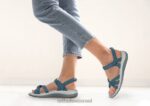 נשים סנדלים Orthofeet הידרה 444FP5 כְּחוֹל - Image 2