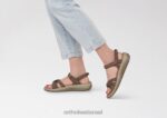 נשים סנדלים Orthofeet הידרה 444FP6 חום - Image 2