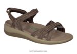 נשים סנדלים Orthofeet הידרה 444FP6 חום