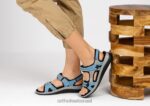 נשים סנדלים Orthofeet ונציה 444FP3 כְּחוֹל - Image 2