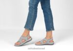 נשים סנדלים Orthofeet ליירה 444FP32 אפור - Image 2