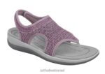 נשים סנדלים Orthofeet ליירה 444FP33 ורד