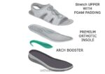 נשים סנדלים Orthofeet מאווי 444FP34 אפור - Image 4