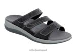 נשים סנדלים Orthofeet סהרה 444FP24 שָׁחוֹר