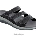 נשים סנדלים Orthofeet סהרה 444FP24 שָׁחוֹר