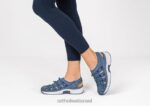 נשים סנדלים Orthofeet סריג מתיחה לגונה 444FP38 כְּחוֹל - Image 2