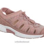 נשים סנדלים Orthofeet סריג מתיחה לגונה 444FP40 אפרסק