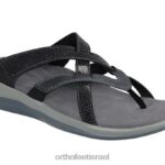 נשים סנדלים Orthofeet קליאו 444FP30 שָׁחוֹר