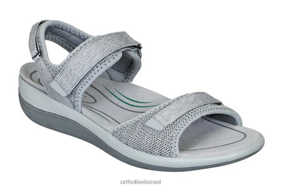 d7a0d7a9d799d79d_d7a1d7a0d793d79cd799d79d_orthofeet_d7a7d79cd799d7a4d7a1d795_444fp20_d790d7a4d795d7a8.jpg נשים סנדלים Orthofeet קליפסו 444FP20 אפור - Image 1