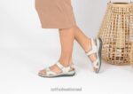 נשים סנדלים Orthofeet רצועה דו כיוונית של malibu 444FP18 עֶצֶם - Image 2