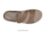 נשים סנדלים Orthofeet רצועת נקסוס דו כיוונית 444FP14 חום - Image 3