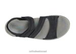 נשים סנדלים Orthofeet רצועת נקסוס דו כיוונית 444FP15 שָׁחוֹר - Image 3