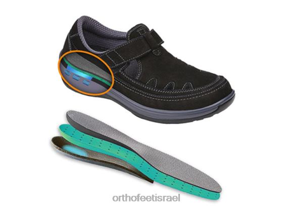 נשים נעלי קז'ואל Orthofeet רָגוּעַ 444FP100 שָׁחוֹר
